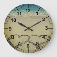 Strand-Thema-Herzen im Sand