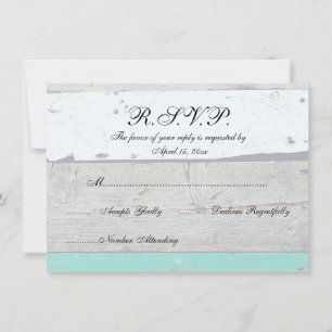 Strand-Thema Seestern-Hochzeit Rustikal Einladung