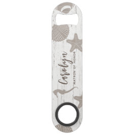 Strand Themed Wedding Wood Grain Speed Flaschenöffner