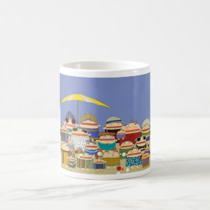 Strand-Themen-Tasse. Strand-Kaffeetasse. Kaffeetasse