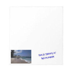Strand-Therapie bei Makalawena Notizblock