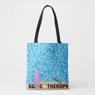 Strand-Therapie-Surfboard-Sommer-Poster