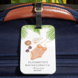 Strand Tropical Junggesellinnenabschied Geschenke Gepäckanhänger