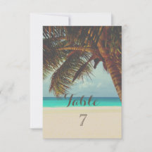 Strand Tropical, Palm Table Card
