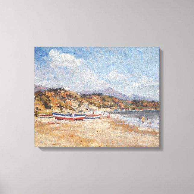 Strand und Berge Nerja 2001 Leinwanddruck (Vorderseite)