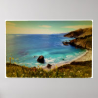 Strand und Bucht, Pazifikküste Highway