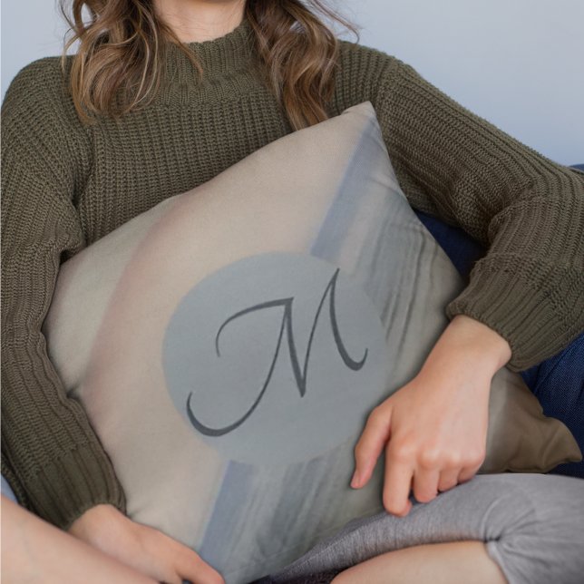 Strand und Dünen Monogrammierte Throw Kissen (Von Creator hochgeladen)