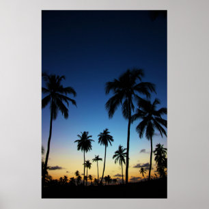 Strand und ein Küstendorf Praia tun Stärke Poster