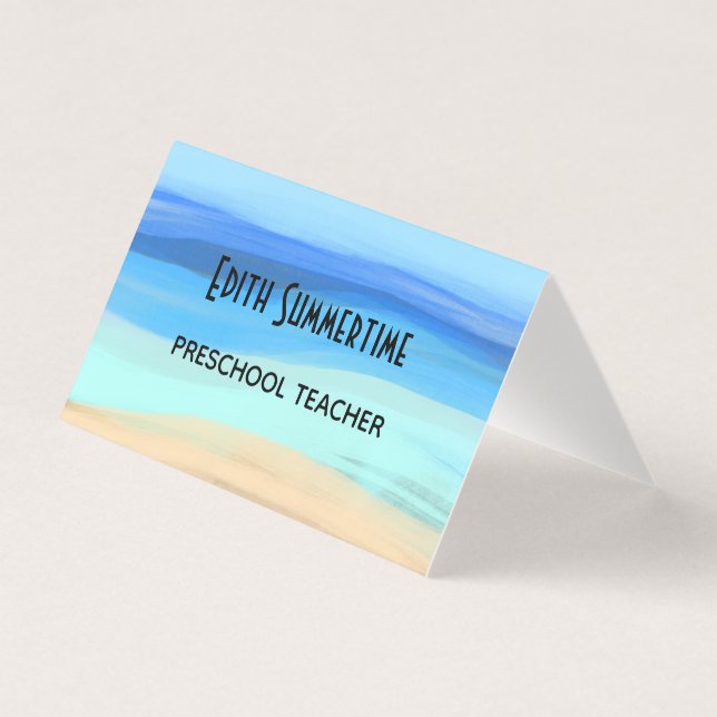 Strand und Gefühl Visitenkarten (Vorderseite)