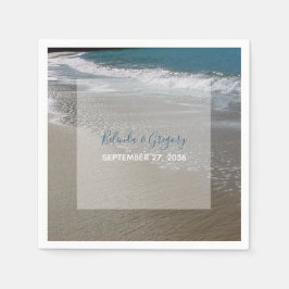 Strand und Hochzeit am Meer Serviette