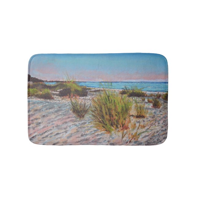 Strand und Küste | Pinselstrich Bath Mat Badematte (Vorderseite)