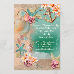 Strand- und Luau-Einladungen Einladung