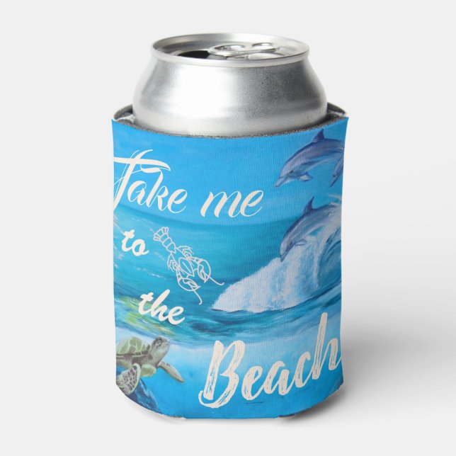 Strand- und Meeresfauna Dosenkühler (Kanne Vorderseite)