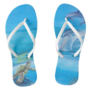 Strand- und Meeresfauna Flip Flops