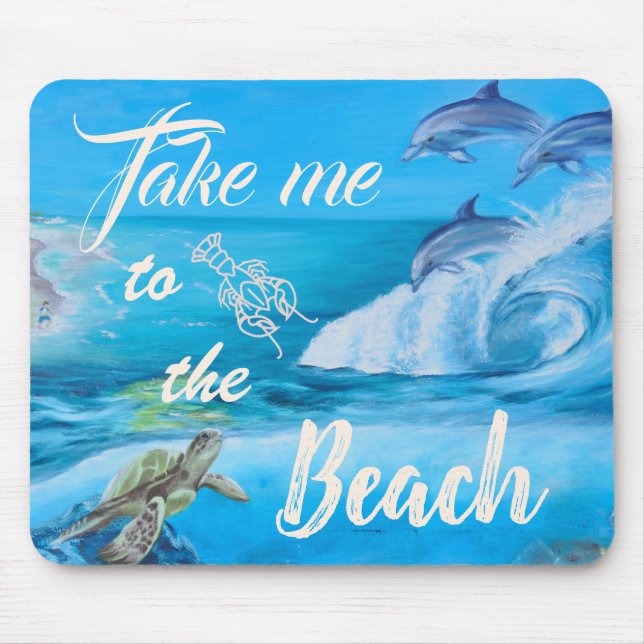Strand- und Meeresfauna Mousepad (Vorne)