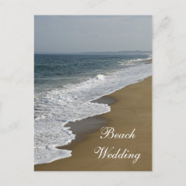 Strand und Ozean Hochzeiten retten Datum Ankündigungspostkarte