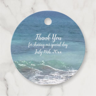 Strand und Ozean Vielen Dank für Ihre Unterstützun Geschenkanhänger