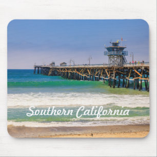 Strand und Pier in San Clemente im Süden Kaliforni Mousepad
