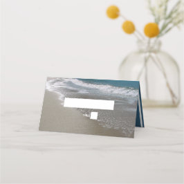 Strand und Sand Hochzeit Platzkarte