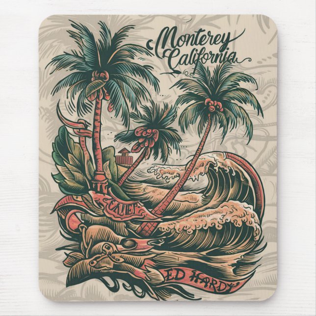 Strand und Schiff sehen Mousepad (Vorne)