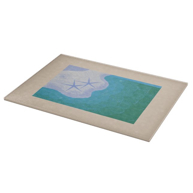 Strand und Starfish Schneidebrett (Ecke)