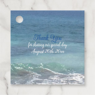Strand und Wellen Vielen Dank für Ihre Unterstützu Geschenkanhänger