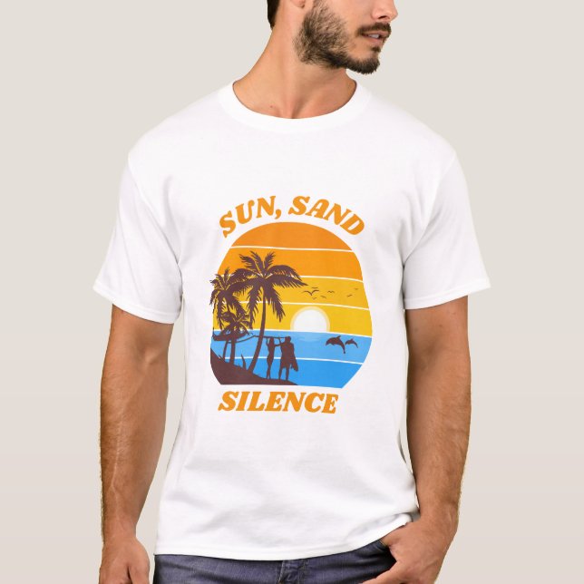 Strand Urlaub Minimalistisch T-Shirt (Vorderseite)