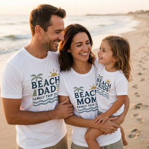 Strand-Vater-Shirt Familienurlaub-Shirt passend T-Shirt