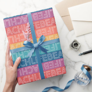 Strand-Verpackungspapier, Sommer-Geschenkverpackun Geschenkpapier
