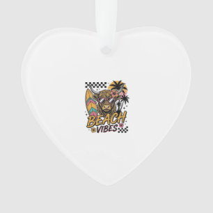 Strand-Vibes Highland-Kuh Sommer-Vektor-Art_1 Ornament