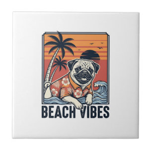 Strand-Vibes-Mops im Vintage-Schnitt Design_1 Fliese