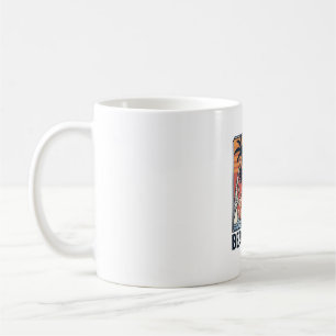 Strand-Vibes-Mops im Vintage-Schnitt Design_1 Kaffeetasse