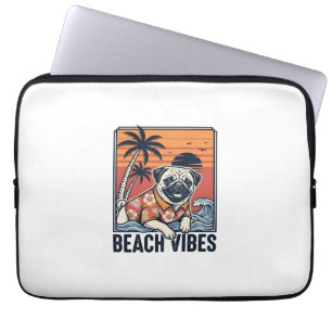 Strand-Vibes-Mops im Vintage-Schnitt Design_1 Laptopschutzhülle