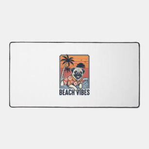 Strand-Vibes-Mops im Vintage-Schnitt Design_1 Schreibtischunterlage