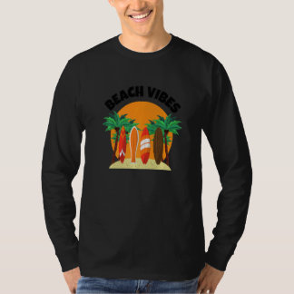 Strand Vibes Surfen Sommer Strandurlaub T-Shirt