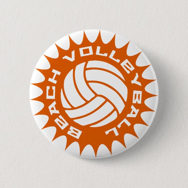 Strand-Volleyball Button (Vorderseite)