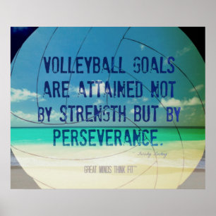 Strand-Volleyball-Plakat 009 für Motivation Poster