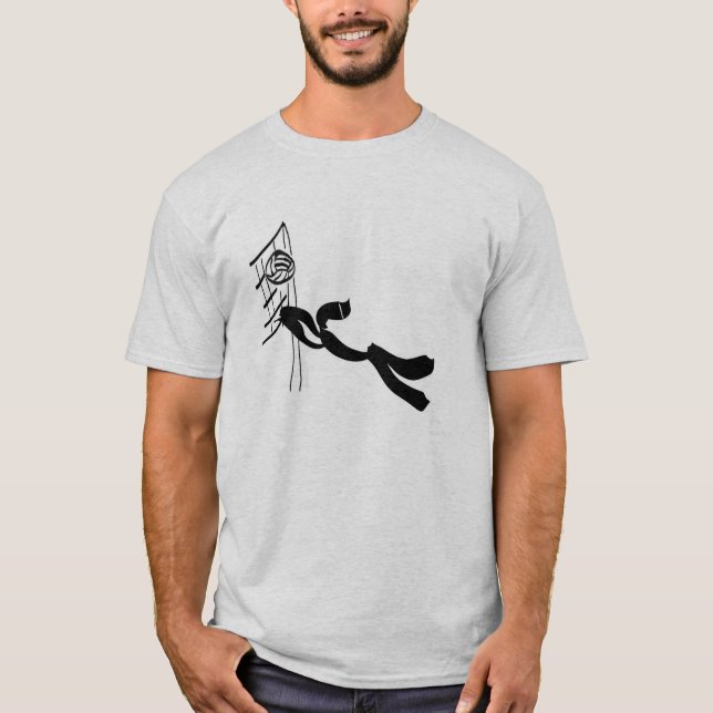 Strand-Volleyball T-Shirt (Vorderseite)