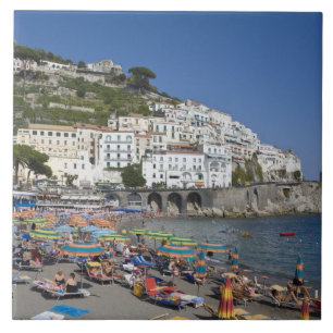 Strand von Amalfi, Kampanien, Italien Fliese