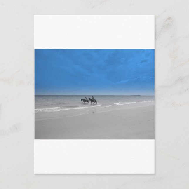 Strand von Bamburgh Postkarte (Vorderseite)
