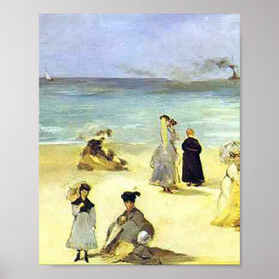 Strand von Boulogne von Édouard Manet Poster