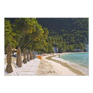 Strand von Cane Garden Bay, Insel Tortola Fotodruck