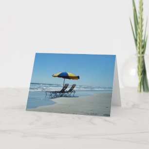 Strand von Daytona, Florida Fotografie Karte