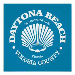 Strand von Daytona (Muschel) Poster