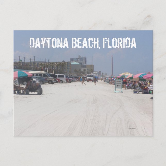 Strand von Daytona Postkarte (Vorderseite)