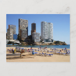 Strand von dem Osten von Benidorm Postkarte