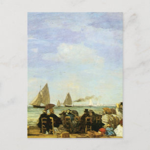 Strand von Eugene Boudin in Trouville Postkarte