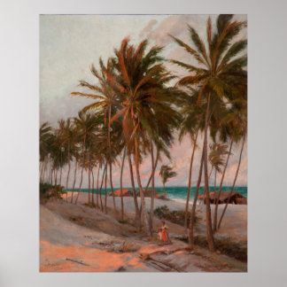 Strand von Fortaleza Poster