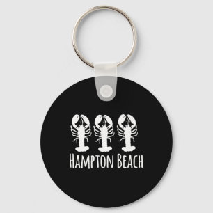Strand von Hampton Beach New Hampshire Hummernauti Schlüsselanhänger