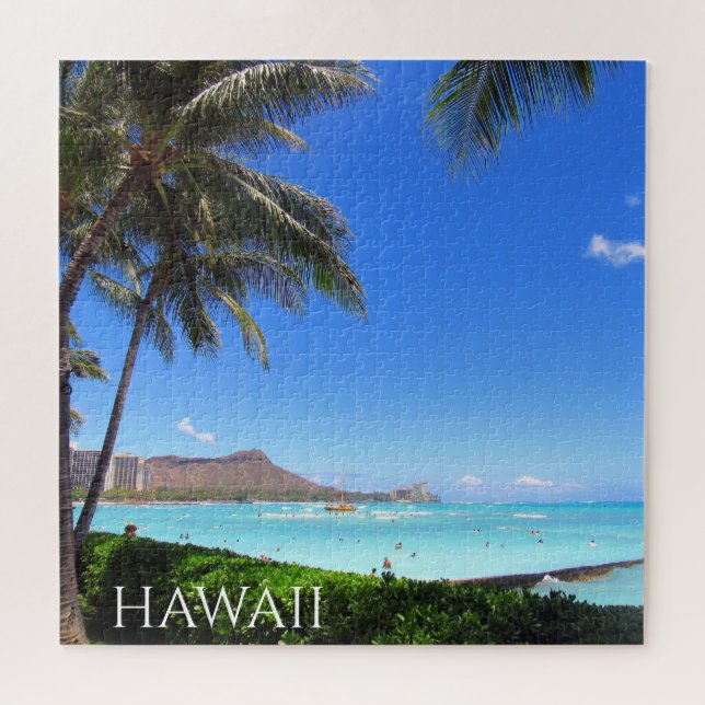 Strand von Hawaii waikiki Puzzle (Horizontal)